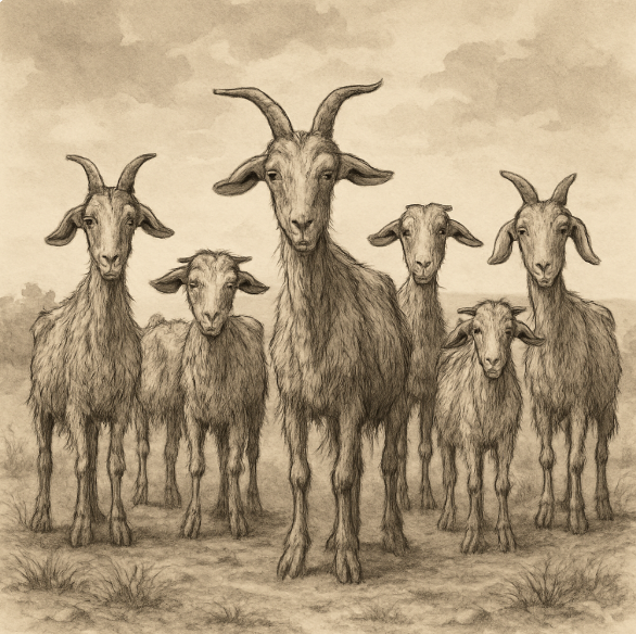 Goats in Albania